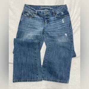 American Eagle Outfitters Boyfriend Blue Flare Jeans